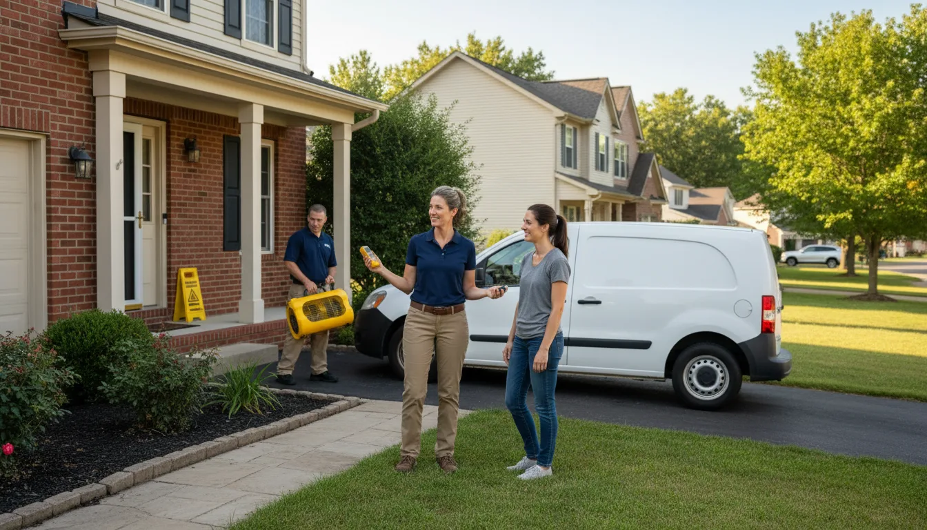 Water restoration image for Fire And Smoke Damage Restoration in Burkittsville, MD